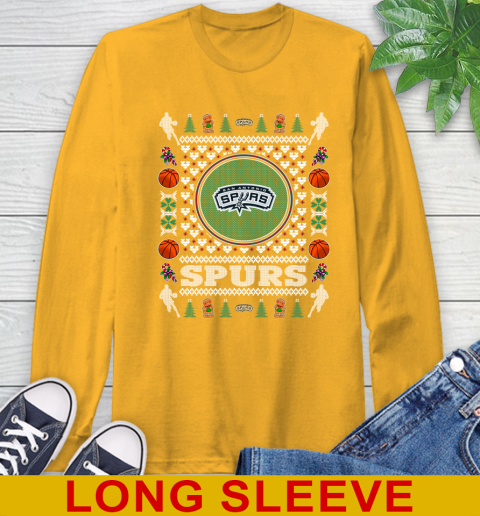 San Antonio Spurs Merry Christmas NBA Basketball Loyal Fan Long Sleeve T-Shirt 2