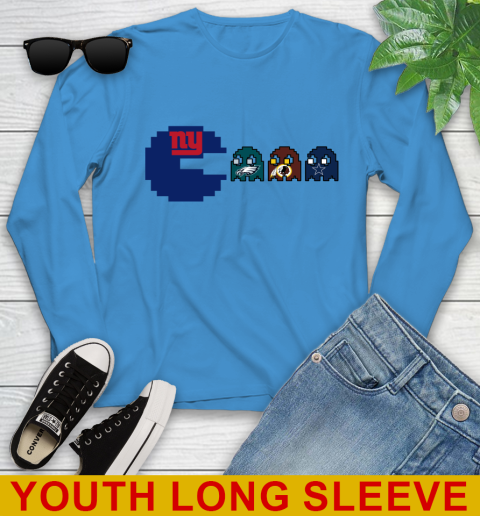New York Giants NFL Football Pac Man Champion Youth Long Sleeve 8