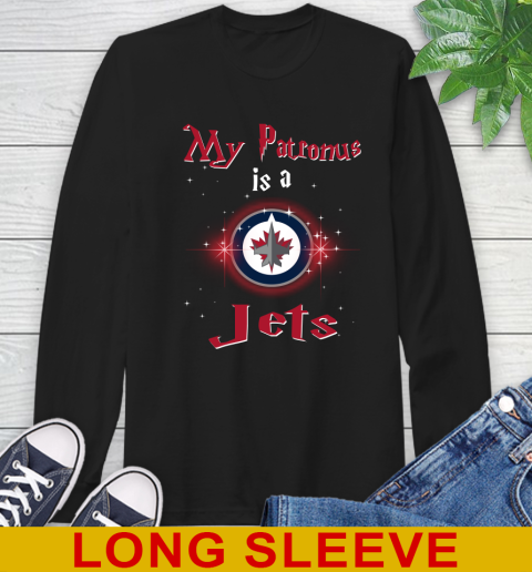 NHL Hockey Harry Potter My Patronus Is A Winnipeg Jets Long Sleeve T-Shirt