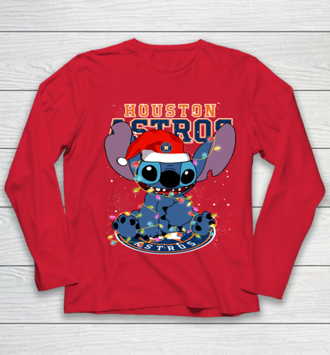 Houston Astros MLB noel stitch Baseball Christmas Youth Long Sleeve 7