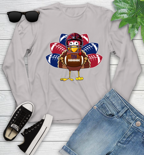 New York Giants Turkey Thanksgiving Day Youth Long Sleeve 12