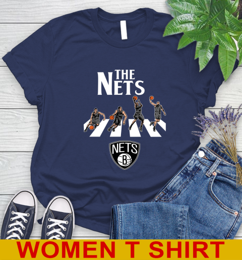 NBA Basketball Brooklyn Nets The Beatles Rock Band Shirt Women's T-Shirt 12