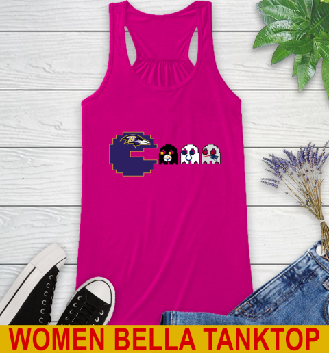 Baltimore Ravens NFL Football Pac Man Champion Racerback Tank 8