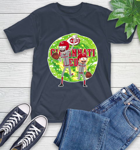 MLB Cincinnati Reds Rick And Morty Baseball Sports T-Shirt 4