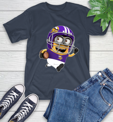 NFL Minnesota Vikings Minions Disney Football Sports T-Shirt 4