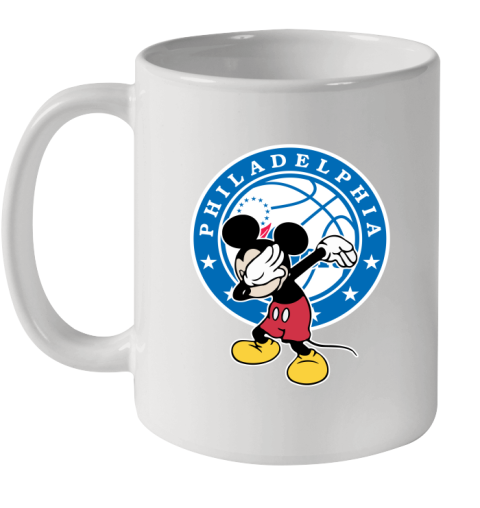Philadelphia 76ers NBA Basketball Dabbing Mickey Disney Sports Ceramic Mug 11oz