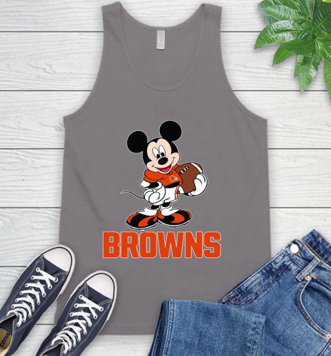 NFL Football Cleveland Browns Cheerful Mickey Mouse Shirt Tank Top 7