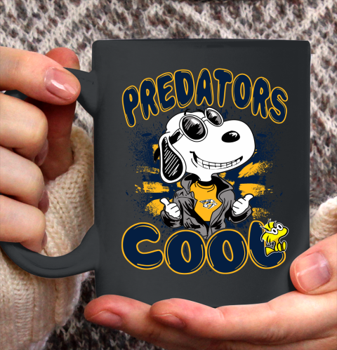 NHL Hockey Nashville Predators Cool Snoopy Shirt Ceramic Mug 11oz