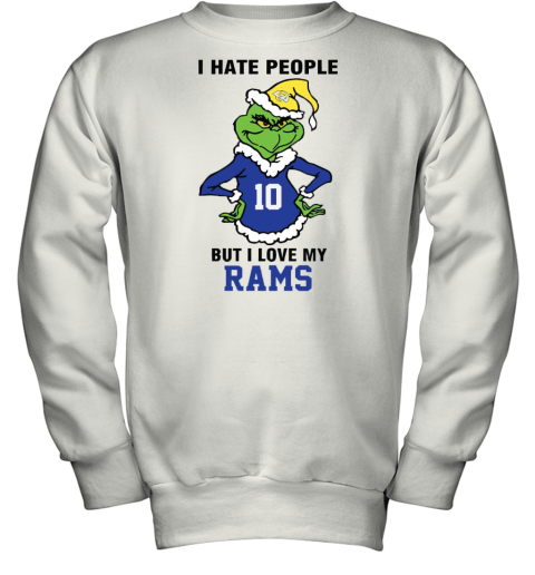 I Hate People But I Love My Los Angeles Rams Los Angeles Rams NFL Teams Youth Sweatshirt