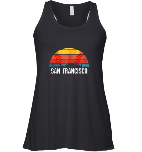 San Francisco Baseball Downtown Skyline Bay Area Fan Racerback Tank