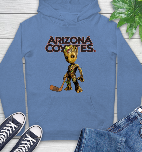Arizona Coyotes NHL Hockey Groot Marvel Guardians Of The Galaxy Hoodie 11