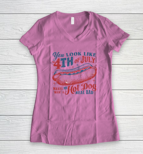 You Look Like The Fourth Of July Women's V-Neck T-Shirt 6