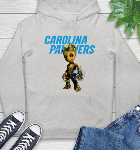 Carolina Panthers NFL Football Groot Marvel Guardians Of The Galaxy Hoodie