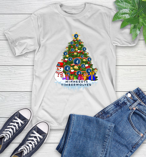 Minnesota Timberwolves Merry Christmas NBA Basketball Sports T-Shirt