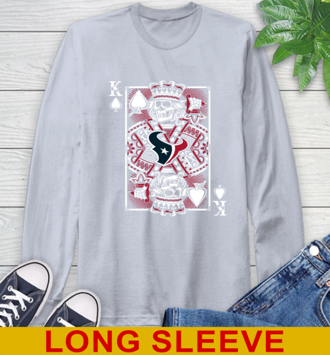 Houston Texans NFL Football The King Of Spades Death Cards Shirt Long Sleeve T-Shirt - Image 7
