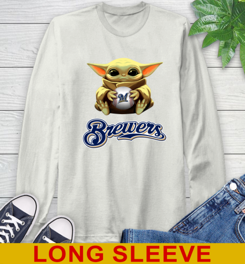 MLB Baseball Milwaukee Brewers Star Wars Baby Yoda Shirt 69