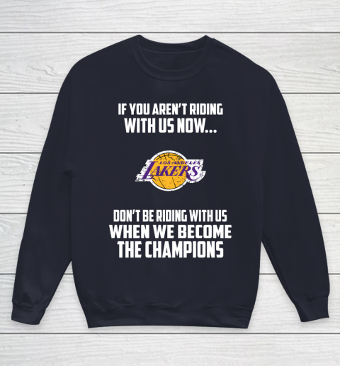NBA Los Angeles Lakers Basketball We Become The Champions Youth Sweatshirt 2