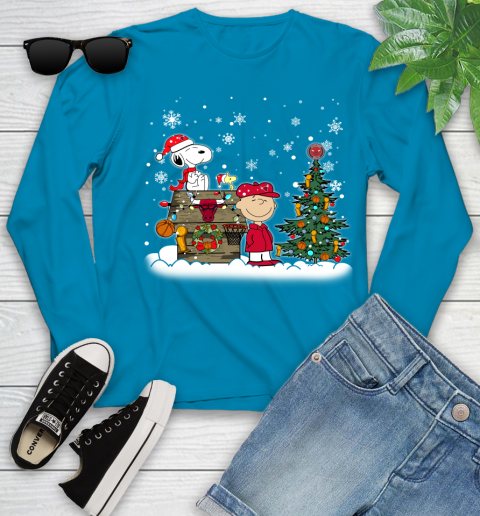 Chicago Bulls NBA Basketball Christmas The Peanuts Movie Snoopy Championship Youth Long Sleeve 8