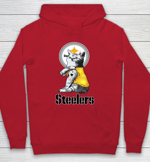 NFL Football My Cat Loves Pittsburgh Steelers Hoodie 7