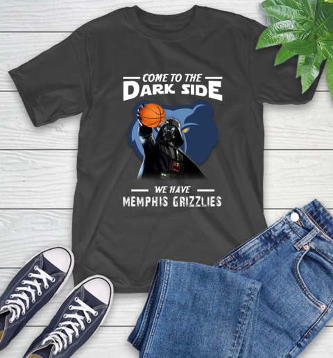 NBA Come To The Dark Side We Have Memphis Grizzlies Star Wars Darth Vader Basketball T-Shirt