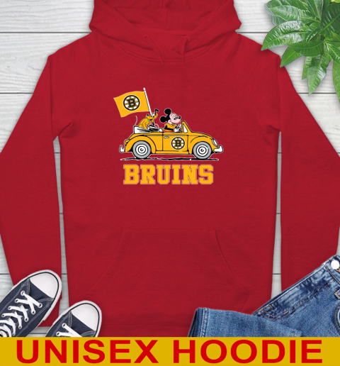 NHL Hockey Boston Bruins Pluto Mickey Driving Disney Shirt Hoodie 10