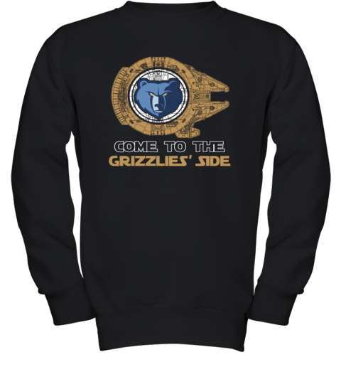 NBA Come To The Memphis Grizzlies Side Star Wars Basketball Sports Youth Sweatshirt