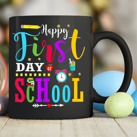 Back To School Teacher Student Happy First Day Of School Ceramic Mug 11oz