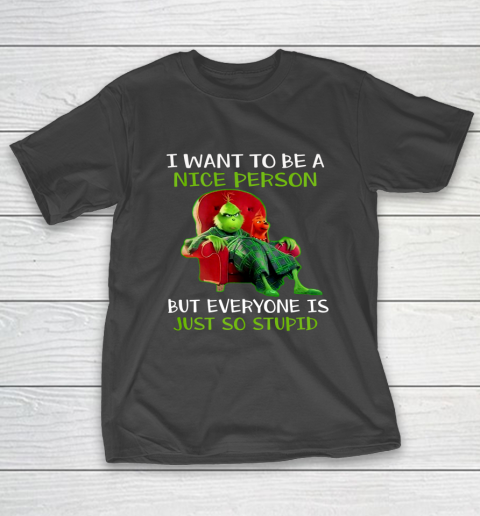 Tee Christmas Grinch Xmas funny quotes T-Shirt