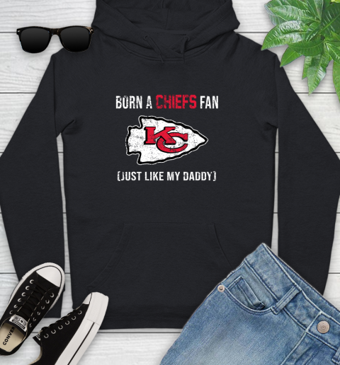 NFL Kansas City Chiefs Football Loyal Fan Just Like My Daddy Shirt Youth Hoodie