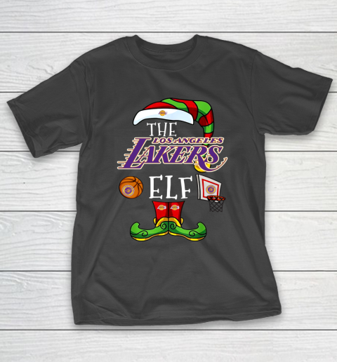 Los Angeles Lakers Christmas ELF Funny NBA T-Shirt