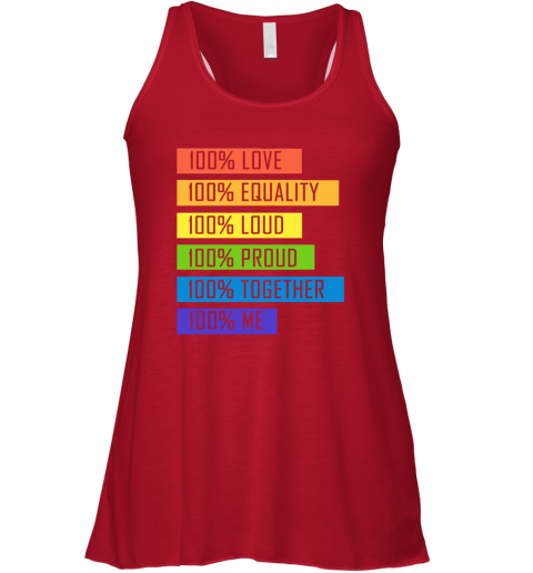 ix8e 100 love equality loud proud together 100 me lgbt flowy tank 32 front red