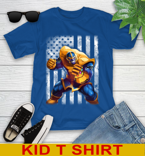 NBA Basketball Orlando Magic Thanos Marvel American Flag Shirt Youth T-Shirt 10