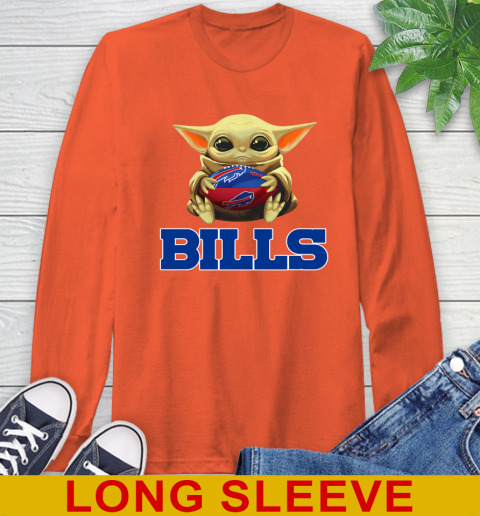 NFL Football Buffalo Bills Baby Yoda Star Wars Shirt Long Sleeve T-Shirt 5