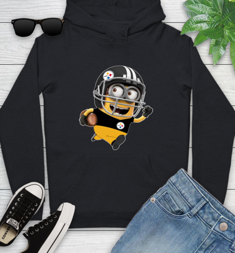 NFL Pittsburgh Steelers Minions Disney Football Sports Youth Hoodie 2