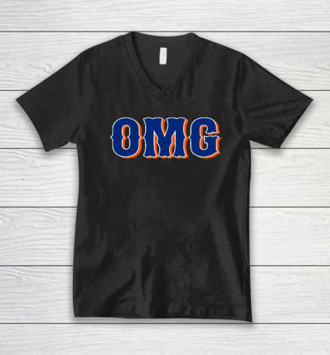 Funny Says OMG New York V-Neck T-Shirt