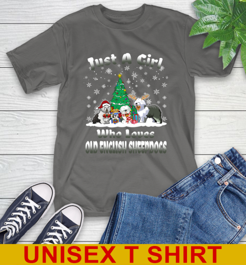Christmas Just a girl who love old english sheepdogs dog pet lover 151