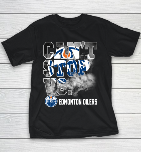 NHL Edmonton Oilers Hockey Can't Stop Vs Youth T-Shirt