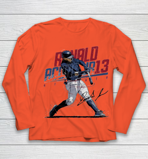 Ronald Acuna Jr 13 Youth Long Sleeve 3