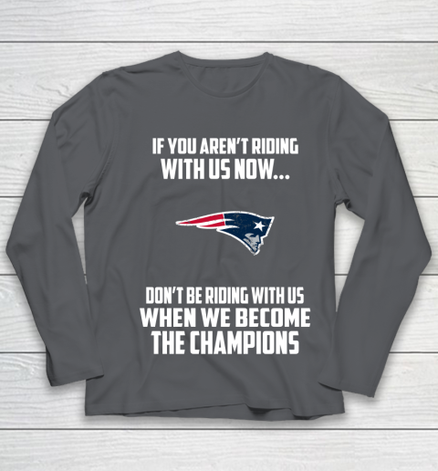 NFL New England Patriots Football We Become The Champions Youth Long Sleeve 6