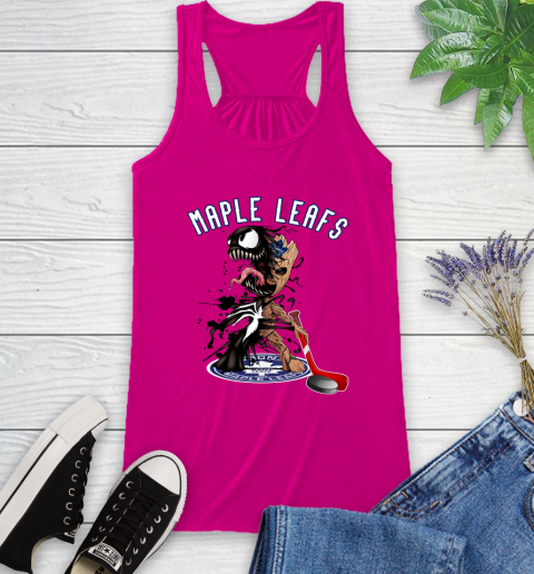 NHL Toronto Maple Leafs Hockey Venom Groot Guardians Of The Galaxy Racerback Tank 8