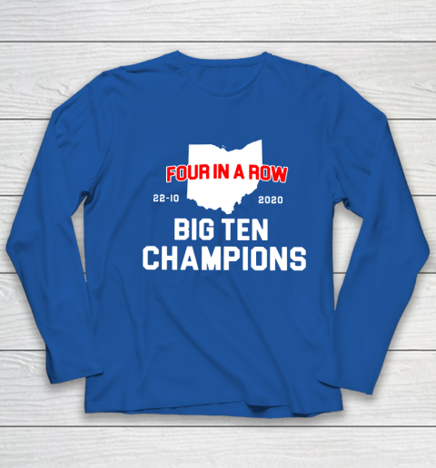 Big Ten Champions Four in a Row 2020 Youth Long Sleeve 7