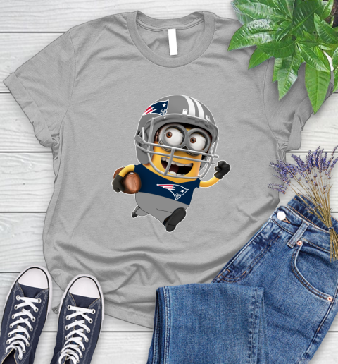 NFL New England Patriots Minions Disney Football Sports Women's T-Shirt 5