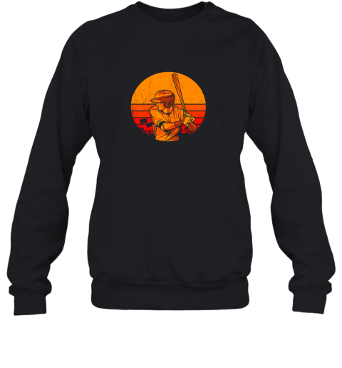 Vintage Baseball Shirt Retro Catcher Pitcher Batter Boys Sweatshirt