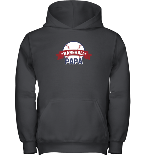 Baseball Papa Shirt Sport Coach Gifts Dad Ball Youth Hoodie