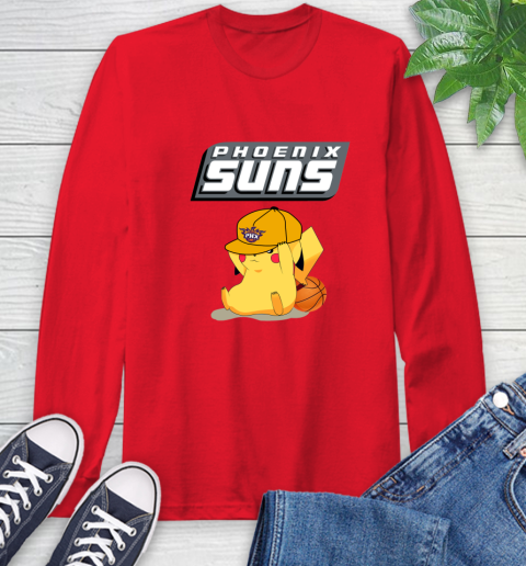 NBA Pikachu Basketball Sports Phoenix Suns Long Sleeve T-Shirt 10
