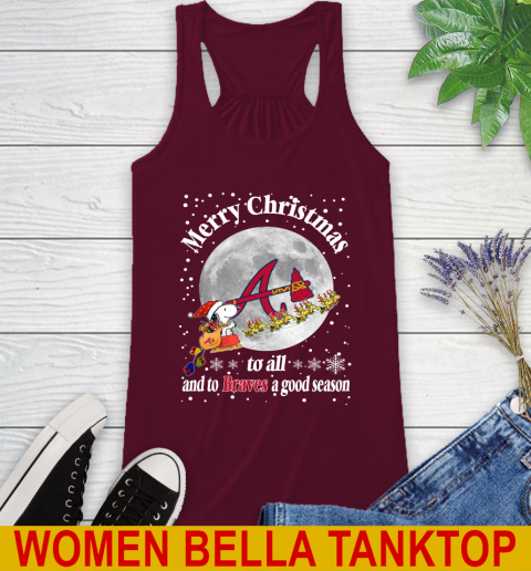 Atlanta Braves Merry Christmas To All And To Braves A Good Season MLB Baseball Sports Racerback Tank 2
