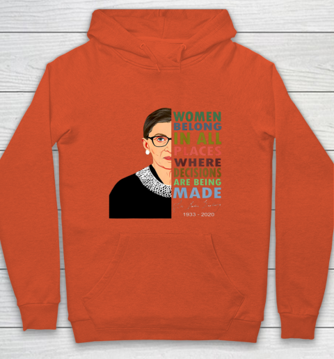 RBG Women Belong In All Places Ruth Bader Ginsburg Hoodie 3