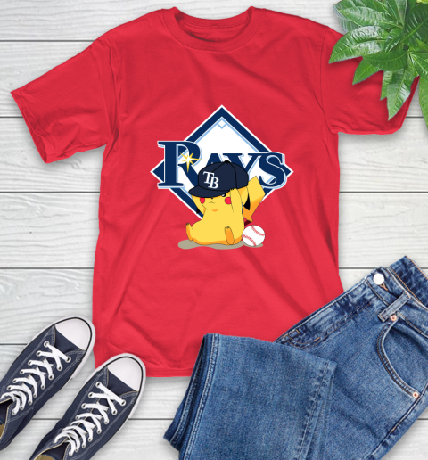 MLB Pikachu Baseball Sports Tampa Bay Rays T-Shirt 10