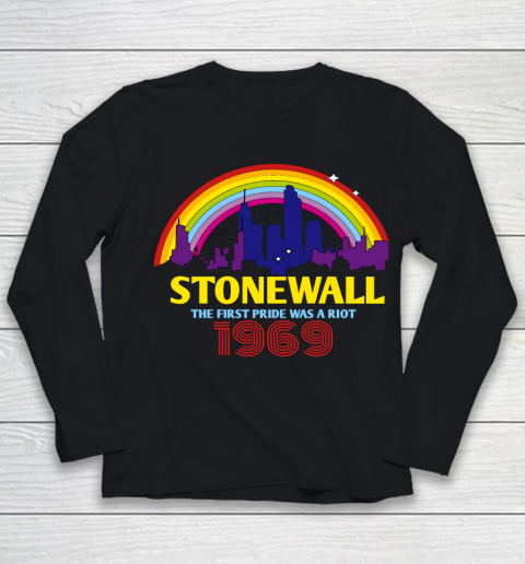 The First Pride Was A Riot 1969 Rainbow LGBT Gay Youth Long Sleeve