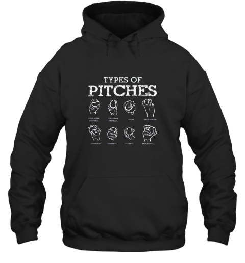 Types Of Pitches Softball Baseball Team Sport Hoodie